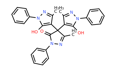 5,5''-dihydroxy-3,3'',5'-trimethyl-1,1'',2'-triphenyl-1H,1''H-[4,4':4',4''-terpyrazol]-3'(2'H)-one