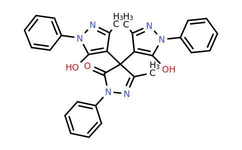 CAS 124009-63-8 | 5,5''-dihydroxy-3,3'',5'-trimethyl-1,1'',2'-triphenyl-1H,1''H-[4,4':4',4''-terpyrazol]-3'(2'H)-one