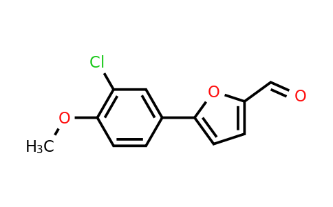 CAS 124014-00-2 | 5-(3-Chloro-4-methoxyphenyl)furan-2-carbaldehyde