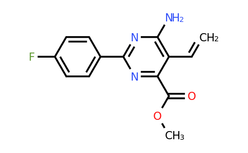 CAS 1240312-42-8 | Methyl 6-amino-2-(4-fluorophenyl)-5-vinylpyrimidine-4-carboxylate