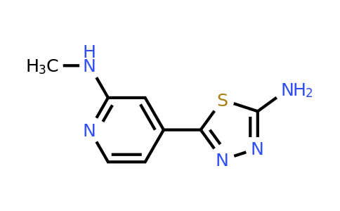 CAS 1240521-58-7 | 5-(2-(methylamino)pyridin-4-yl)-1,3,4-thiadiazol-2-amine