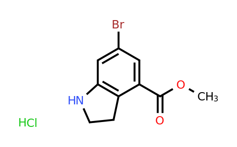 CAS 1240523-96-9 | methyl 6-bromo-2,3-dihydro-1H-indole-4-carboxylate hydrochloride