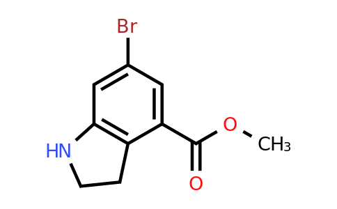 CAS 1240523-98-1 | methyl 6-bromoindoline-4-carboxylate