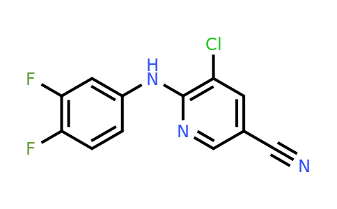 CAS 1240526-18-4 | 5-Chloro-6-[(3,4-difluorophenyl)amino]pyridine-3-carbonitrile
