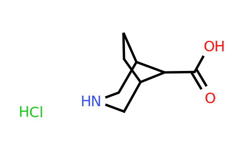 3-azabicyclo[3.2.1]octane-8-carboxylic acid, hydrochloride (1:1)