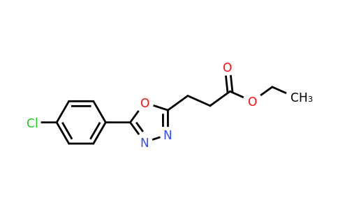 CAS 1240527-55-2 | Ethyl 3-[5-(4-chlorophenyl)-1,3,4-oxadiazol-2-yl]propanoate