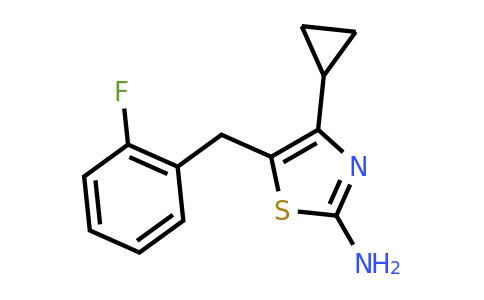 CAS 1240527-61-0 | 4-Cyclopropyl-5-[(2-fluorophenyl)methyl]-1,3-thiazol-2-amine