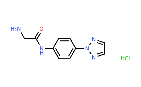 CAS 1240527-83-6 | 2-Amino-N-[4-(2H-1,2,3-triazol-2-yl)phenyl]acetamide hydrochloride