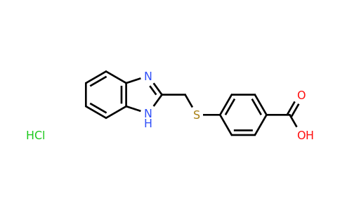 CAS 1240528-16-8 | 4-[(1H-1,3-Benzodiazol-2-ylmethyl)sulfanyl]benzoic acid hydrochloride