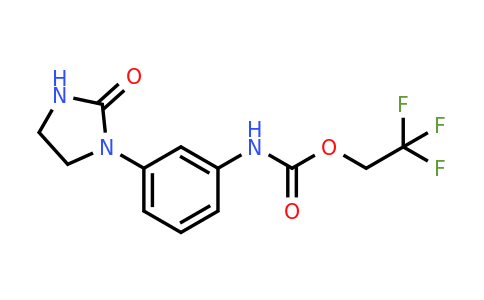 CAS 1240529-00-3 | 2,2,2-Trifluoroethyl N-[3-(2-oxoimidazolidin-1-yl)phenyl]carbamate