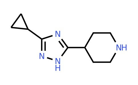 CAS 1240562-20-2 | 4-(3-Cyclopropyl-1H-1,2,4-triazol-5-yl)piperidine