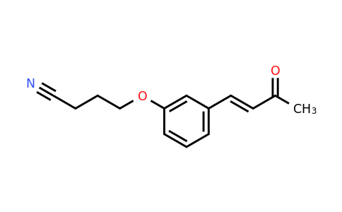 CAS 1240562-50-8 | 4-[3-(3-Oxobut-1-en-1-yl)phenoxy]butanenitrile