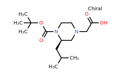 CAS 1240582-47-1 | (R)-2-(4-(Tert-butoxycarbonyl)-3-isobutylpiperazin-1-YL)acetic acid