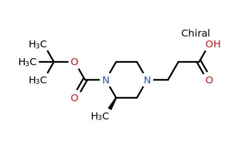 CAS 1240582-48-2 | (R)-3-(4-(Tert-butoxycarbonyl)-3-methylpiperazin-1-YL)propanoic acid