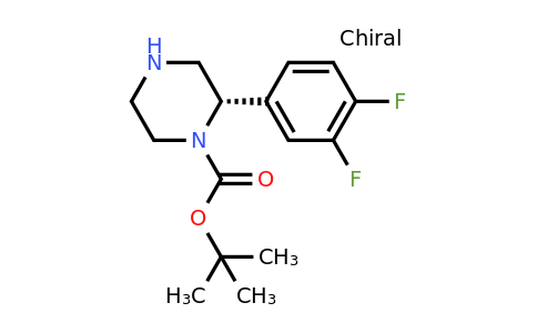 CAS 1240585-11-8 | (S)-2-(3,4-Difluoro-phenyl)-piperazine-1-carboxylic acid tert-butyl ester