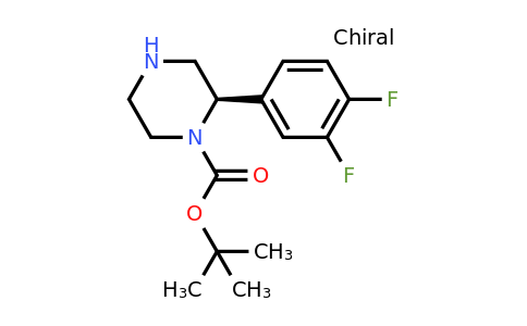 CAS 1240585-22-1 | (R)-2-(3,4-Difluoro-phenyl)-piperazine-1-carboxylic acid tert-butyl ester