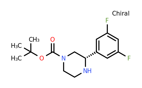 CAS 1240585-27-6 | (S)-3-(3,5-Difluoro-phenyl)-piperazine-1-carboxylic acid tert-butyl ester