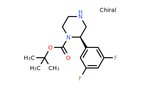 CAS 1240585-29-8 | (R)-2-(3,5-Difluoro-phenyl)-piperazine-1-carboxylic acid tert-butyl ester