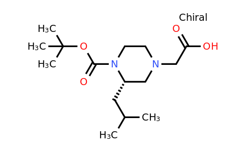CAS 1240585-56-1 | (S)-2-(4-(Tert-butoxycarbonyl)-3-isobutylpiperazin-1-YL)acetic acid