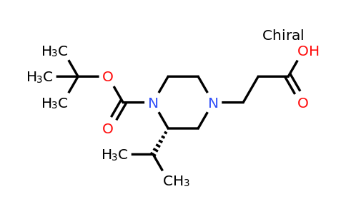 CAS 1240585-60-7 | (S)-3-(4-(Tert-butoxycarbonyl)-3-isopropylpiperazin-1-YL)propanoic acid
