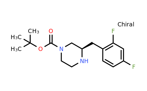 CAS 1240585-90-3 | (R)-3-(2,4-Difluoro-benzyl)-piperazine-1-carboxylic acid tert-butyl ester