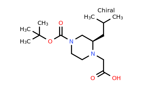 CAS 1240586-04-2 | (R)-2-(4-(Tert-butoxycarbonyl)-2-isobutylpiperazin-1-YL)acetic acid
