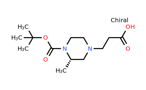 CAS 1240586-77-9 | (S)-3-(4-(Tert-butoxycarbonyl)-3-methylpiperazin-1-YL)propanoic acid