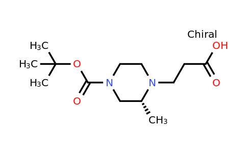 CAS 1240586-85-9 | (R)-3-(4-(Tert-butoxycarbonyl)-2-methylpiperazin-1-YL)propanoic acid
