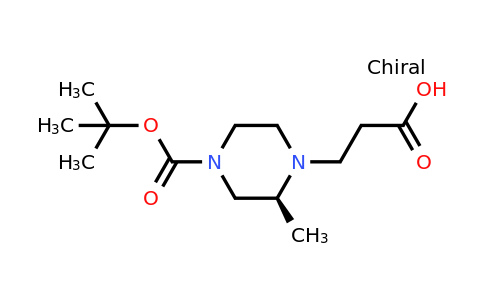 CAS 1240586-86-0 | (S)-3-(4-(Tert-butoxycarbonyl)-2-methylpiperazin-1-YL)propanoic acid