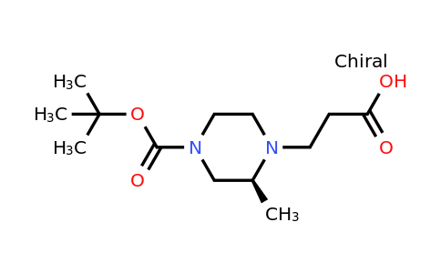 (S)-3-(4-(Tert-butoxycarbonyl)-2-methylpiperazin-1-YL)propanoic acid