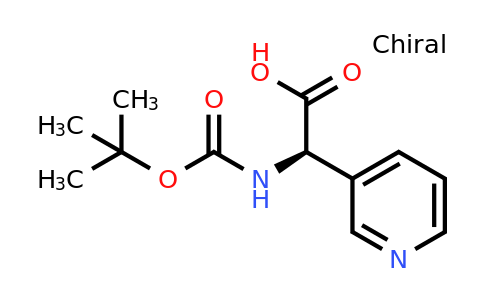 CAS 1240587-63-6 | (R)-Tert-butoxycarbonylamino-pyridin-3-YL-acetic acid