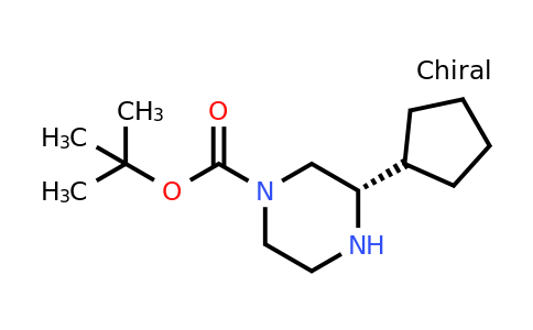 CAS 1240588-12-8 | (S)-3-Cyclopentyl-piperazine-1-carboxylic acid tert-butyl ester
