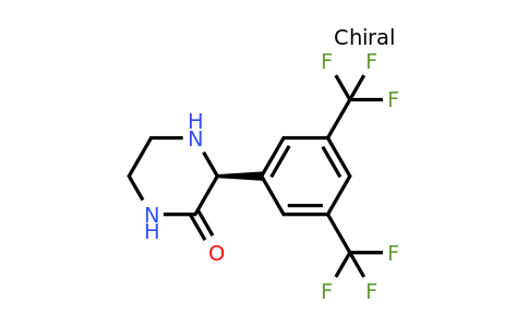 CAS 1240588-14-0 | (3S)-3-[3,5-Bis(trifluoromethyl)phenyl]piperazin-2-one