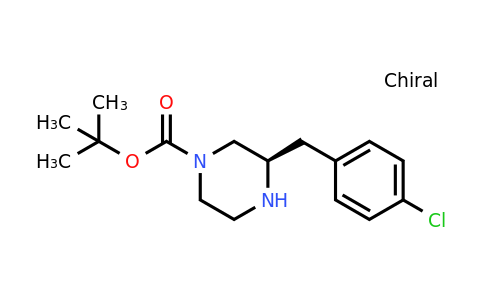 CAS 1240588-32-2 | (R)-3-(4-Chloro-benzyl)-piperazine-1-carboxylic acid tert-butyl ester