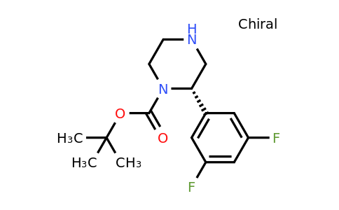 CAS 1240588-41-3 | (S)-2-(3,5-Difluoro-phenyl)-piperazine-1-carboxylic acid tert-butyl ester