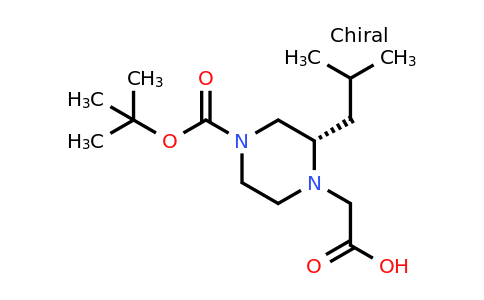 CAS 1240588-48-0 | (S)-2-(4-(Tert-butoxycarbonyl)-2-isobutylpiperazin-1-YL)acetic acid