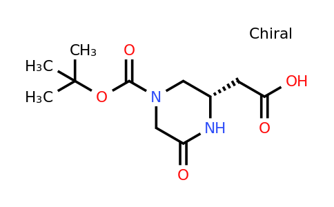 CAS 1240588-87-7 | (S)-3-Carboxymethyl-5-oxo-piperazine-1-carboxylic acid tert-butyl ester
