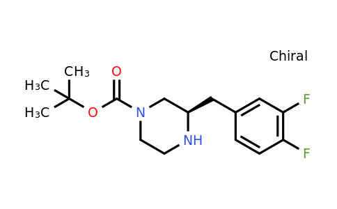 CAS 1240588-99-1 | (R)-3-(3,4-Difluoro-benzyl)-piperazine-1-carboxylic acid tert-butyl ester