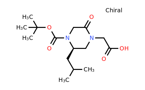 CAS 1240589-20-1 | (R)-4-Carboxymethyl-2-isobutyl-5-oxo-piperazine-1-carboxylic acid tert-butyl ester