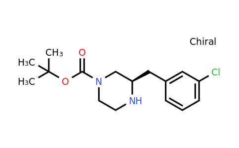 CAS 1240589-35-8 | (R)-3-(3-Chloro-benzyl)-piperazine-1-carboxylic acid tert-butyl ester