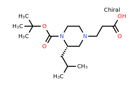 CAS 1240589-37-0 | (S)-3-(4-(Tert-butoxycarbonyl)-3-isobutylpiperazin-1-YL)propanoic acid