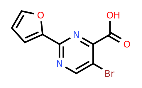 CAS 1240598-46-2 | 5-Bromo-2-(furan-2-yl)pyrimidine-4-carboxylic acid