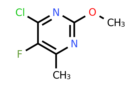 CAS 1240619-26-4 | 4-Chloro-5-fluoro-2-methoxy-6-methylpyrimidine