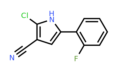 CAS 1240948-72-4 | 2-Chloro-5-(2-fluorophenyl)-1H-pyrrole-3-carbonitrile
