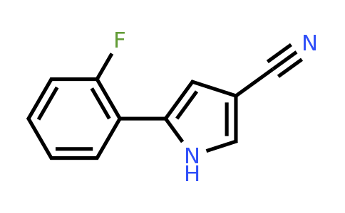 CAS 1240948-77-9 | 5-(2-Fluorophenyl)-1H-pyrrole-3-carbonitrile
