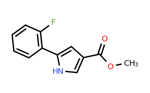 CAS 1240949-59-0 | Methyl 5-(2-fluorophenyl)-1H-pyrrole-3-carboxylate