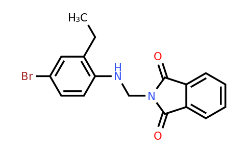 CAS 1241674-55-4 | 2-(((4-Bromo-2-ethylphenyl)amino)methyl)isoindoline-1,3-dione
