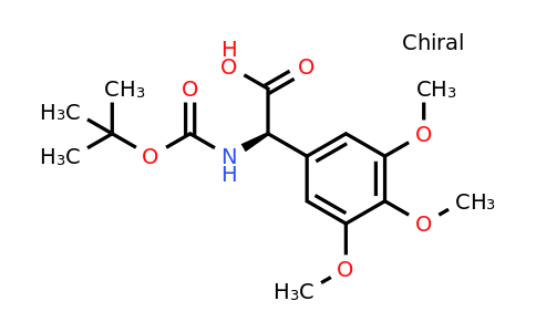 CAS 1241676-82-3 | (2R)-2-[(Tert-butoxy)carbonylamino]-2-(3,4,5-trimethoxyphenyl)acetic acid