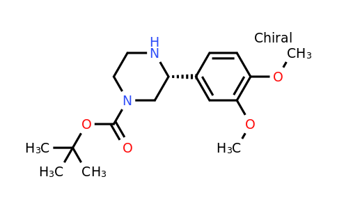 CAS 1241677-30-4 | (R)-3-(3,4-Dimethoxy-phenyl)-piperazine-1-carboxylic acid tert-butyl ester