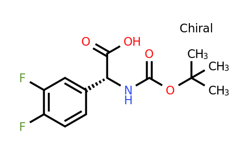 CAS 1241677-59-7 | (2R)-2-(3,4-Difluorophenyl)-2-[(tert-butoxy)carbonylamino]acetic acid